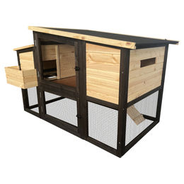 Duvo+ Woodland Design Kaninchenstall Nunny Barn aus Holz in Natur 147x80x93cm – Bild 1 von 2