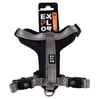 Produktbild von Duvo+ Y-Geschirr aus Nylon für Hunde Grau Größe XS