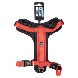 Produktbild von Duvo+ Y-Geschirr aus Nylon für Hunde in Rot Größe M