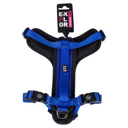 Duvo+ Y-Geschirr Fashion für Hunde aus Nylon Blau Größe M – Bild 1 von 2
