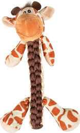 Duvo+ Zoo Friends Gino Giraffe Stick Plüschspielzeug für Hunde Braun – Bild 1 von 3