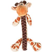 Produktbild von Duvo+ Zoo Friends Gino Giraffe Stick Plüschspielzeug für Hunde Braun