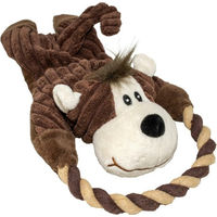 Produktbild von Duvo+ Zoo Friends Plüschspielzeug Affe mit Tau für Welpen Braun - 1 Stk.