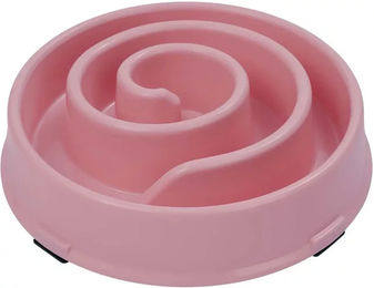 Produktbild von Duvoplus Anti-Schlundnapf Slow Feeder für Hunde und Katzen aus Kunststoff Rosa Größe S