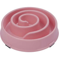Produktbild von Duvoplus Anti-Schlundnapf Slow Feeder für Hunde und Katzen aus Kunststoff Rosa Größe S