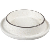 Produktbild von Duvoplus Anti-Verschütten Futternapf Stone Speckle aus Melamin in Weiß - 430 ml