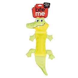 Produktbild von Duvoplus Bite Me Hundespielzeug Krokodil aus Plüsch 42 cm Grün Schwarz