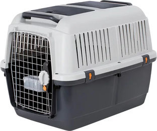 Produktbild von Duvoplus Bracco 4 Hundetransportbox aus Metall in Silber/Grau