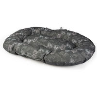 Produktbild von Duvoplus Breezy Hundekissen oval gesteppt schwarz grau