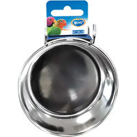 Produktbild von Duvoplus Deco Fix Futternapf Terrazzo Look Edelstahl XS für Hunde und Katzen Weiß - 150 ml