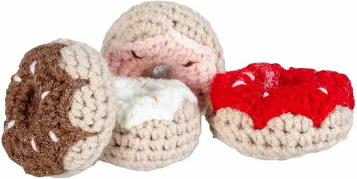 Produktbild von Duvoplus Donut Play Katzenspielzeug aus Wolle in Bunt