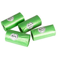Produktbild von Duvoplus Eco Hundekotbeutel biologisch abbaubar grün 16 Rollen à 20 Stück - 16 x 20 Stk.