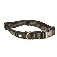 Produktbild von Duvoplus Explor North Hundehalsband aus Nylon in Schwarz wasserfest 20-35 cm/15 mm