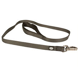 Produktbild von Duvoplus Explor North Hundeleine aus Nylon in Schwarz, 100 cm/25 mm, wetterfest - 100 cm