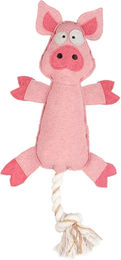 Produktbild von Duvoplus Farm Friends Pia Pig Plüschspielzeug für Hunde in Rosa - 50 cm