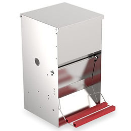 Produktbild von Duvoplus Futterautomat aus verzinktem Metall für Hühner und Wildvögel - 6 kg