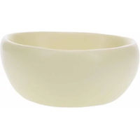 Produktbild von Duvoplus Futternapf aus Keramik Stone triangle bull's eye in Gelb und Beige - 480 ml