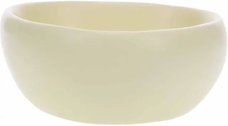 Produktbild von Duvoplus Futternapf Stone Triangle Bull's Eye aus Keramik in Gelb und Beige - 160 ml