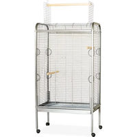 Produktbild von Duvoplus Hamer Bocky Vogelkäfig für Papageien aus Metall in Silber
