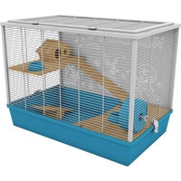 Produktbild von Duvoplus Harmony Nagerkäfig für Kleintiere Blau aus Holz 80x50x58 cm