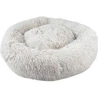 Produktbild von Duvoplus Hundekissen Donut L Grau Plüsch für kleine Rassen 60 x 60 x 17 cm