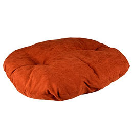 Produktbild von Duvoplus Hundekissen Oval Velvet Copper XL Rot mit rutschfestem Boden und ökologischer Füllung 125 x 82 x 9 cm