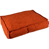 Produktbild von Duvoplus Hundekissen Velvet Copper XL Rot mit rutschfestem Boden und recycelter Füllung