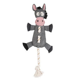 Produktbild von Duvoplus Hundespielzeug Farm Friends Donald Donkey Plüschspielzeug Grau 49cm - 49 cm