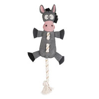 Produktbild von Duvoplus Hundespielzeug Farm Friends Donald Donkey Plüschspielzeug Grau 49cm - 49 cm