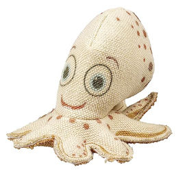 Produktbild von Duvoplus Hundespielzeug Krake aus Plüsch in Bunt und Beige 22 x 16 x 15 cm