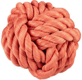 Duvoplus Hundespielzeug Seil mit Ball aus Stoff in Rot Größe L - 20 cm – Bild 1 von 2