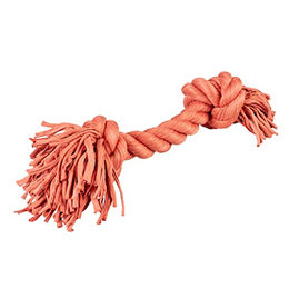 Produktbild von Duvoplus Hundespielzeug Sweaterseil mit 2 Knoten in Rot und Orange
