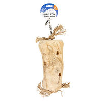 Produktbild von Duvoplus Intelligenzspielzeug Vogelspielzeug Baumstamm aus Kaffeeholz für Papageien Braun L