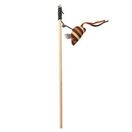 Produktbild von Duvoplus Katzen Spielangel Catchy Knitted Mäuse Braun mit Holzangel