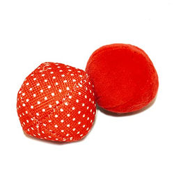 Produktbild von Duvoplus Katzen Spielzeug Retro Plüschbälle Rot 2 Stück - 2 Stk.