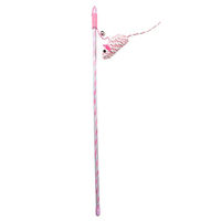 Produktbild von Duvoplus Katzenangel Catchy Spielangel mit Papiermaus und Federn in Rosa