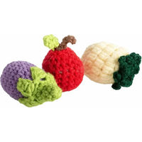 Produktbild von Duvoplus Katzenspielzeug Fruit & Veggie aus buntem Plüsch