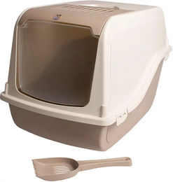 Duvoplus Katzentoilette Basil Haubentoilette mit Aktivkohlefilter Grün 57 x 39 x 41 cm – Bild 1 von 2