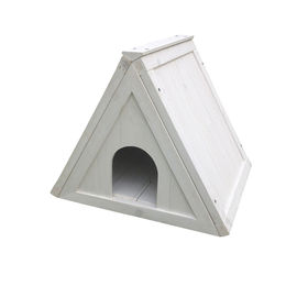 Duvoplus Kleintierhaus Cottage aus Holz für Kaninchen in Weiß – Bild 1 von 1