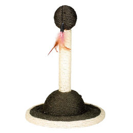 Duvoplus Kratzbaum Globe für Katzen in Grau und Weiß mit Sisal – Bild 1 von 3