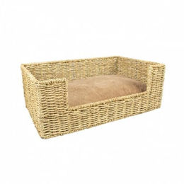 Duvoplus Laguna Hundekorb mit Plüschkissen in Beige Größe S – Bild 1 von 2