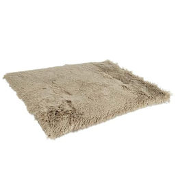 Duvoplus Liegematte Snug für Hunde aus Plüsch in Beige 122 x 76 x 7 cm – Bild 1 von 4