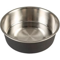 Produktbild von Duvoplus Matte Fix Futternapf aus Edelstahl für Hund und Katze 450 ml Schwarz - 450 ml
