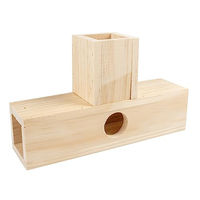 Produktbild von Duvoplus Nager-T-Tunnel aus Holz für Hamster und Mäuse 24 x 14,5 x 6,5 cm