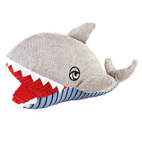 Produktbild von Duvoplus Plüschspielzeug Wal Jaw S Grau 22 x 7 x 7 cm