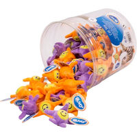 Produktbild von Duvoplus Plüschspielzeug Ball für Katzen in Bunt und Lila 60er Packung