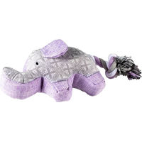Produktbild von Duvoplus Plüschspielzeug Elephant für Hunde in Grau und Lila