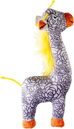 Produktbild von Duvoplus Plüschspielzeug Giraffe für Hunde Grau