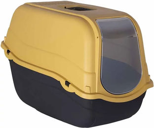 Duvoplus Romeo ECO Katzentoilette Haubentoilette aus Kunststoff Gelb/Grau 57 x 39 x 41 cm – Bild 1 von 2