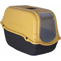Produktbild von Duvoplus Romeo ECO Katzentoilette Haubentoilette aus Kunststoff Gelb/Grau 57 x 39 x 41 cm